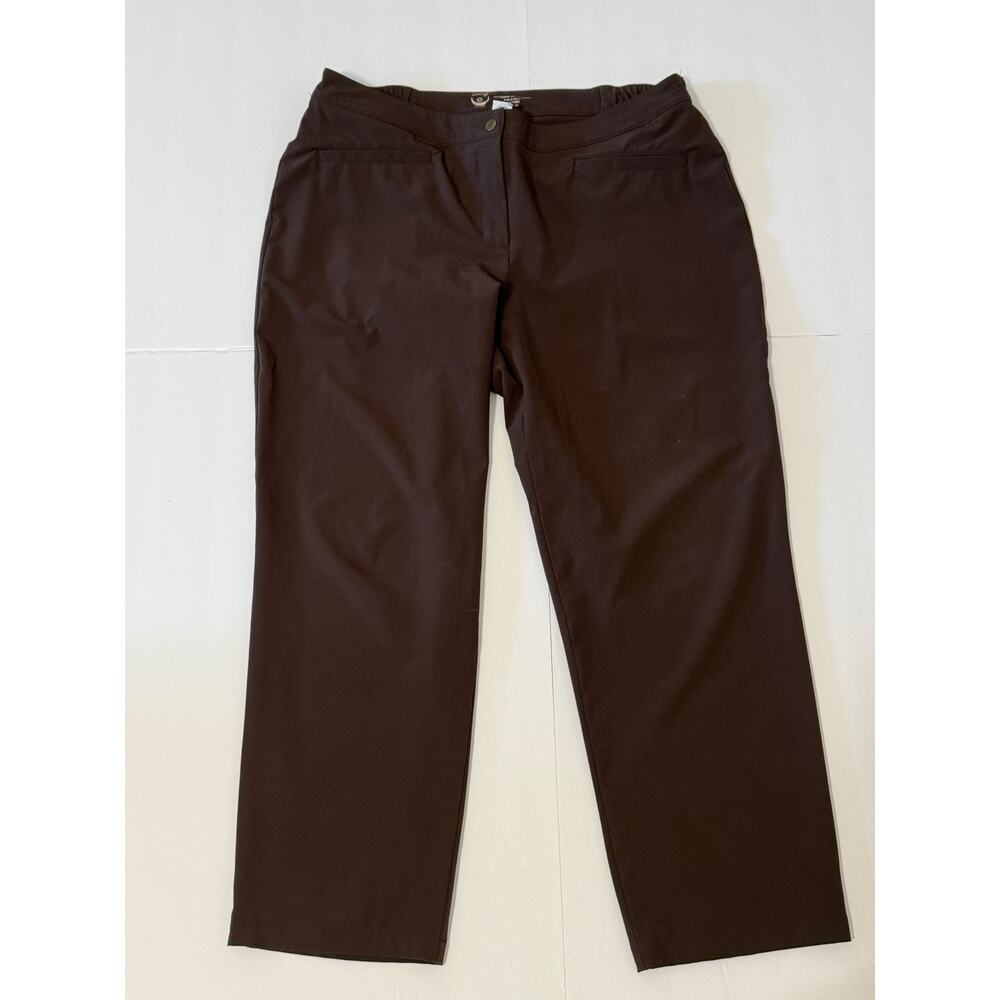 Chico's Zenergy Lightweight Expresso Brown Capri Pants, Size 2 Short
